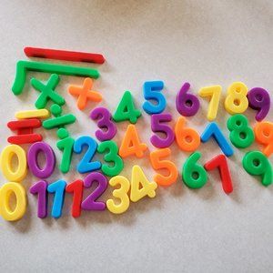 Magnetic Numbers with Math Symbols